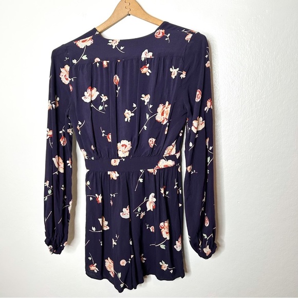 Urban Outfitters Ecote Floral Print Long Sleeve Charlotte Romper 0 - Picture 11 of 11